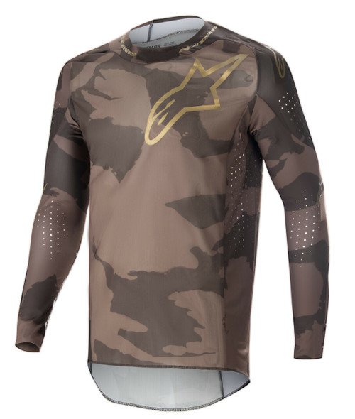 Alpinestars Supertech Le Squad 23 Jersey Dark Brown/Kangaroo Gold Md 3767423-839-M