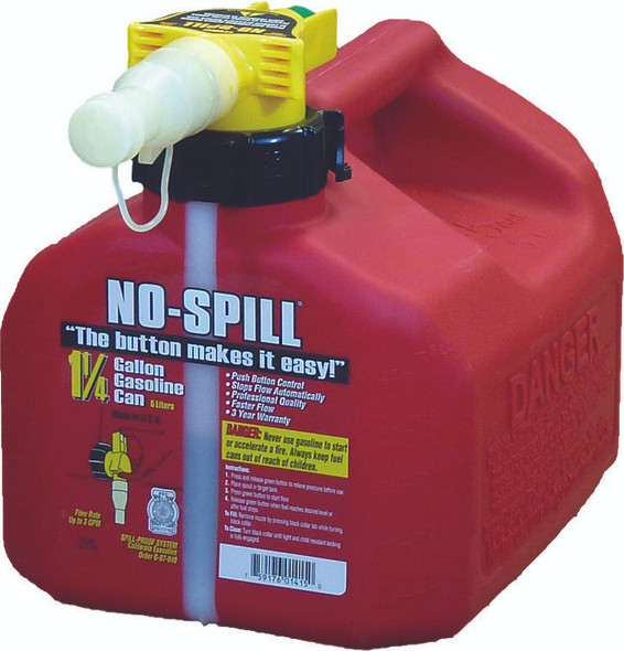 No-Spill Gas Can 1.25 Gal 7.5X8X10 1415