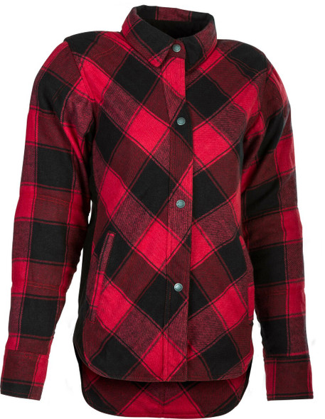 Highway 21 Women'S Rogue Flannel Red/Black Lg #6049 489-1450~4