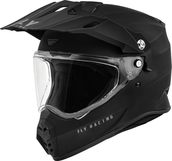 Fly Racing Trekker Solid Helmet Matte Black Xl 73-7021X