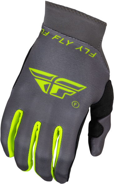 Fly Racing Pro Lite Gloves Charcoal/Hi-Vis Md 377-042M