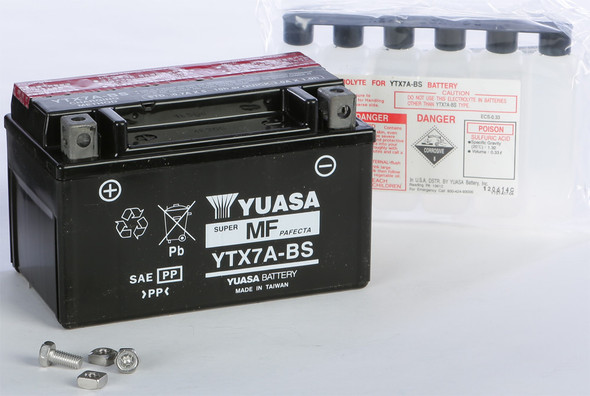 Yuasa Battery Ytx7A-Bs Maintenance Free Yuam32X7A