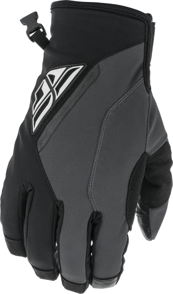 Fly Racing Title Gloves Black/Grey Sz 07 371-05107