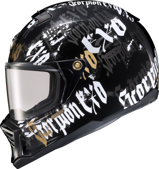 Scorpion Exo Exo-Hx1 Full-Face Helmet Blackletter Md Hx1-2014