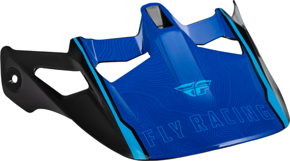 Fly Racing Werx-R Helmet Visor Blue Carbon 73-92841