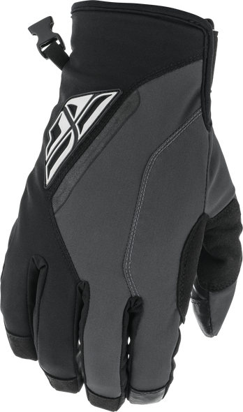 Fly Racing Youth Title Gloves Black/Grey Sz 06 371-05106