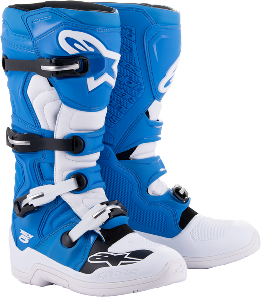 Alpinestars Tech 5 Boots Blue/White Sz 10 2015015-72-10