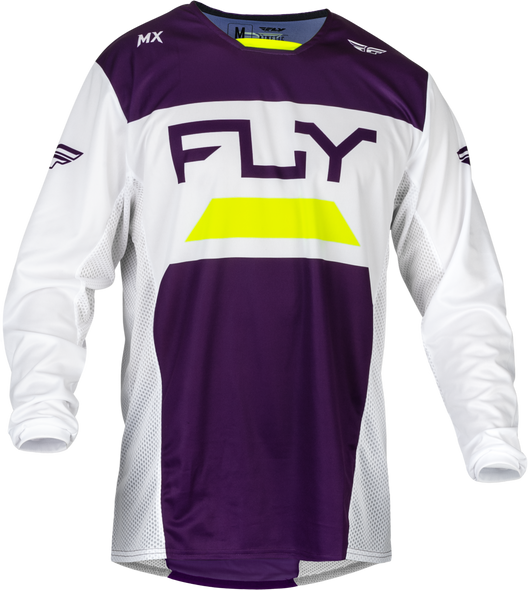 Fly Racing Kinetic Reload Jersey Deep Purple/White/Hi-Vis 2X 377-5212X