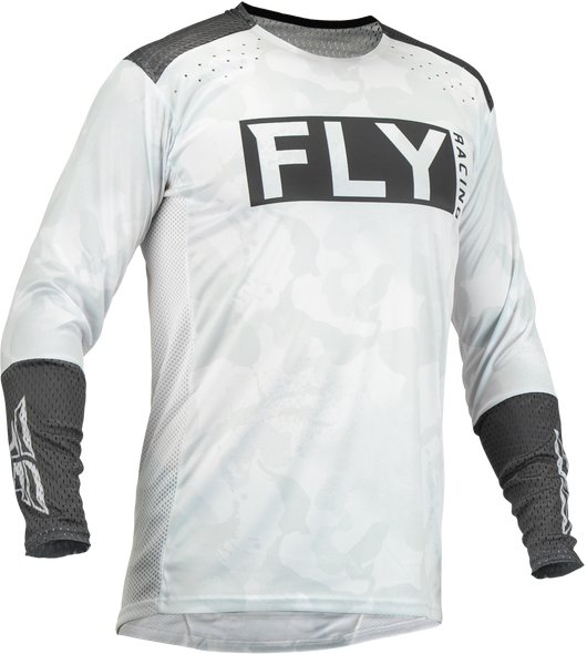 Fly Racing Lite L.E. Stealth Jersey White/Grey Lg 376-724L