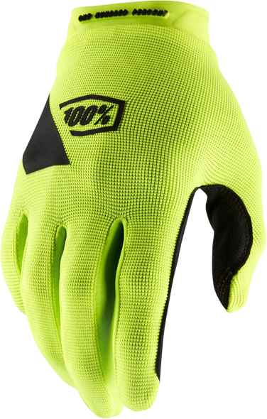100% Ridecamp Gloves Fluo Yellow 2X 10011-00014
