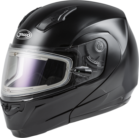 Gmax Md-04S Modular Snow Helmet W/Electric Shield Black Md M4040025