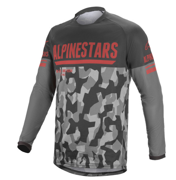 Alpinestars Venture R Jersey Grey Camo/ Red Fluo 2X 3763019-9133-2Xlv