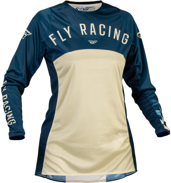 Fly Racing Women'S Lite Jersey Navy/Ivory Lg 377-622L
