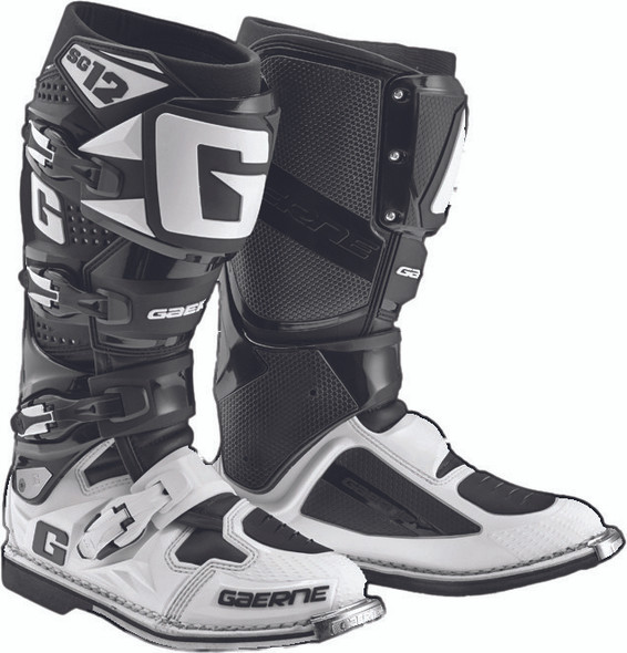 Gaerne Sg-12 Boots Black/White Sz 11 2174-014-011
