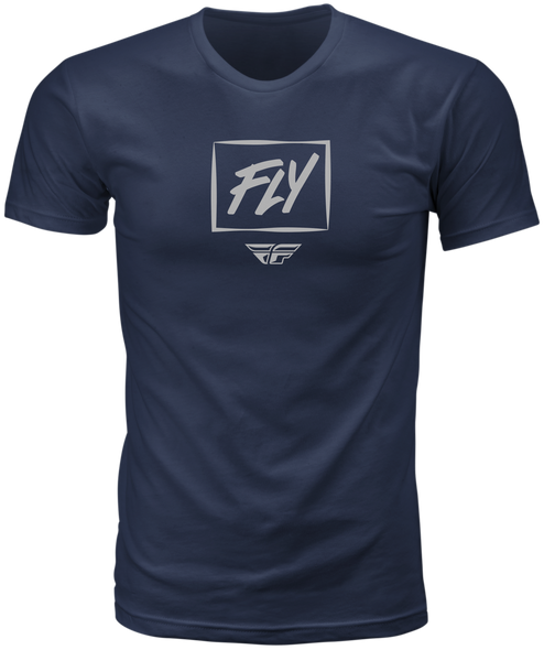 Fly Racing Fly Zoom Tee Navy Lg 352-0141L