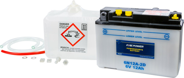 Fire Power Battery W/Acid 6N12A-2D 6V 6N12A-2D