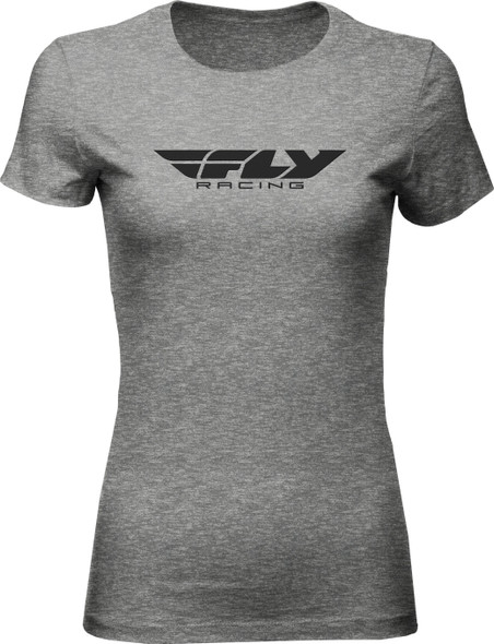 Fly Racing Women'S Fly Corporate Tee Dark Grey Heather Md 356-0363M