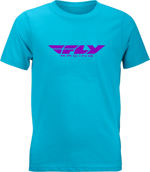 Fly Racing Youth Fly Corporate Tee Blue/Purple Ym 352-0675Ym