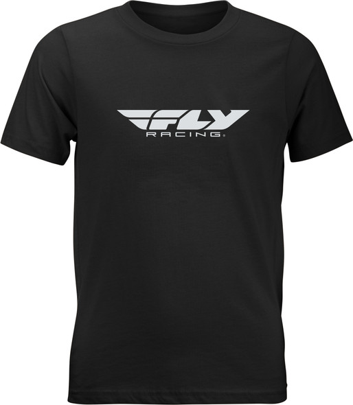 Fly Racing Youth Fly Corporate Tee Black Yl 352-0664Yl