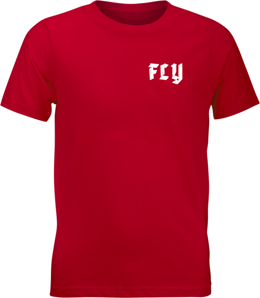 Fly Racing Youth Fly Moto Mind Tee Red Yl 352-0432Yl