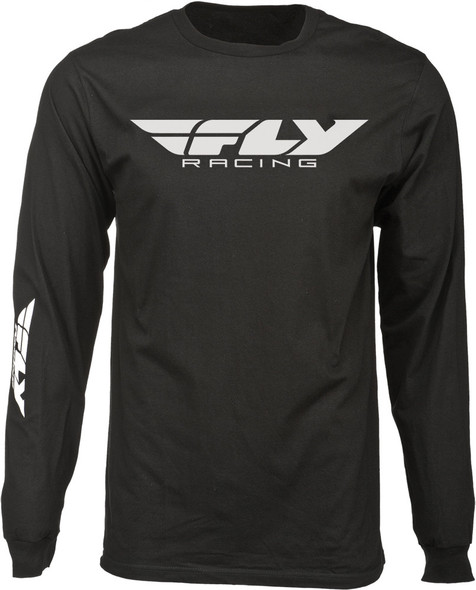 Fly Racing Fly Corporate Long Sleeve Tee Black Xl 352-4140X