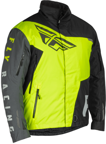 Fly Racing Snx Pro Jacket Black/Hi-Vis Lg 470-5403L