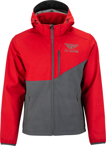 Fly Racing Checkpoint Jacket Grey/Red 3X 354-63843X