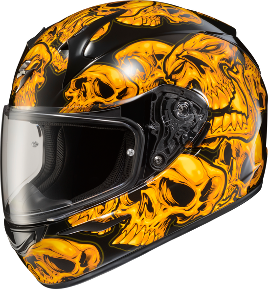 Scorpion Exo Exo-R320 Full-Face Helmet Skull-E Orange Md 32-3004