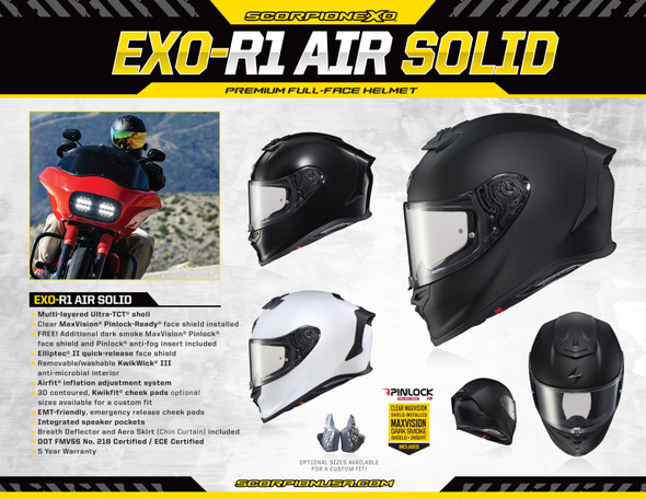 Scorpion Exo Silent Seller R1 Air Helmet 8.5 X 11 (20 Ct.) 59-810