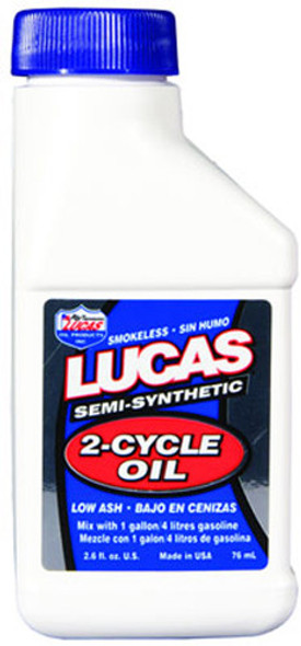 Lucas Semi-Synthetic 2-Cycle Oil 2.6Oz 10058