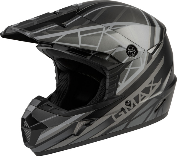 Gmax Mx-46 Off-Road Mega Helmet Matte Black/Grey Sm D3461504