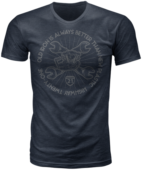 Highway 21 Old Iron Tee Midnight Navy 2X 489-20052X