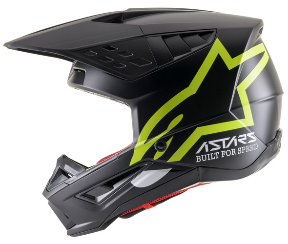 Alpinestars S-M5 Compass Helmet Matte Black/Yellow Fluo Lg 8303321-1559-L