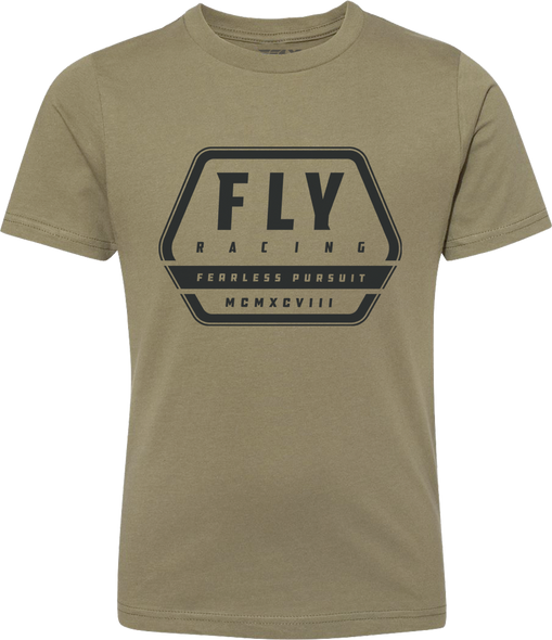 Fly Racing Youth Fly Track Tee Olive Yl 352-0025Yl
