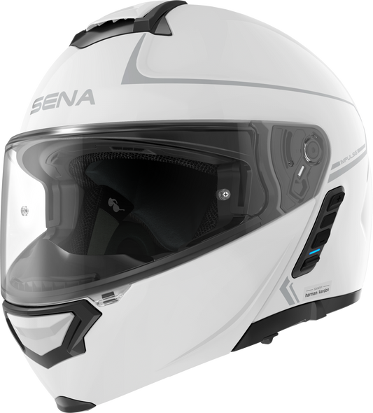 Sena Impulse Flip Up Helmet Gloss White Lg Impulse-Gw00L1