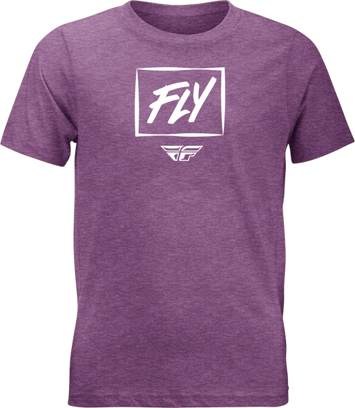 Fly Racing Youth Fly Zoom Tee Purple Heather Yl 356-0078Yl