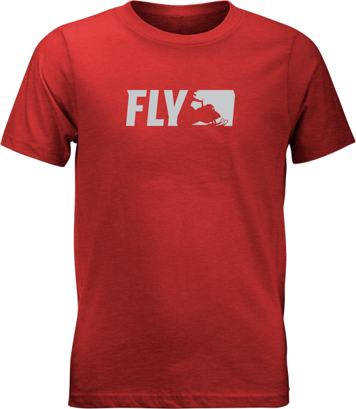 Fly Racing Fly Youth Primary Tee Red Yl 352-0527Yl