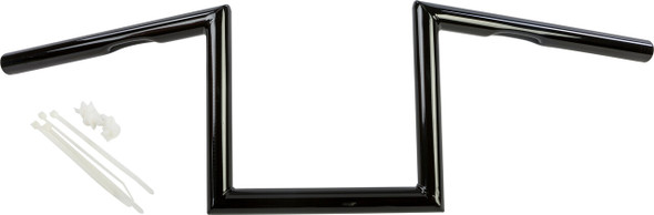 Harddrive Z-Bar One Inch Dimpled 8 Inch Gloss Black 21-231Gb