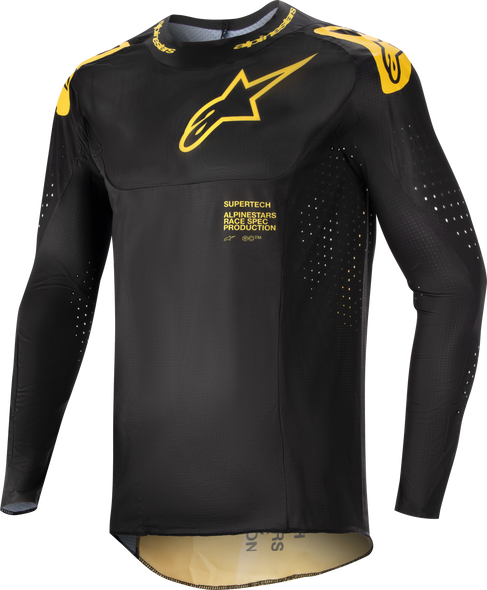 Alpinestars Supertech Ward Jersey Black/Yellow 2X 3763224-15-Xxl