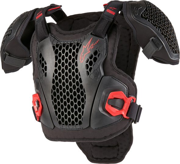 Alpinestars Bionic Action Youth Chest Protector Blk/Red Lg/Xl 6740424-13-Lxl
