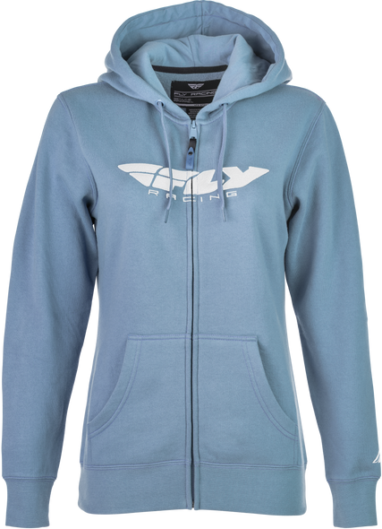 Fly Racing Women'S Fly Corporate Zip Up Light Blue 2X 358-00632X