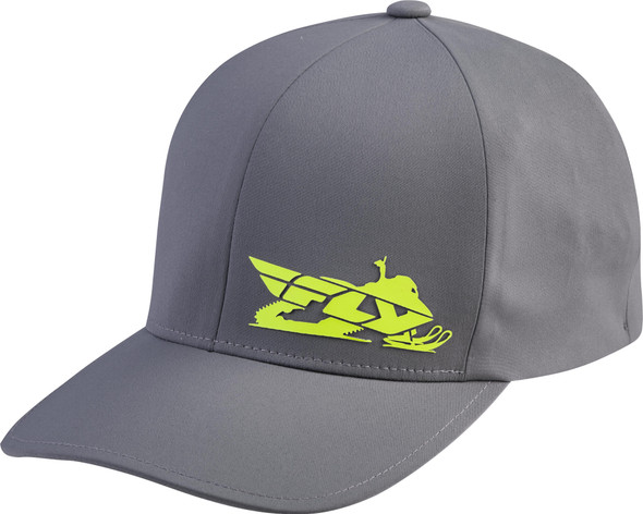 Fly Racing Fly Primary Hat Grey/Hi-Vis Sm/Md 351-0372S