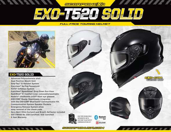 Scorpion Exo Silent Seller T520 Helmet 8.5 X 11 (20 Ct.) 59-813