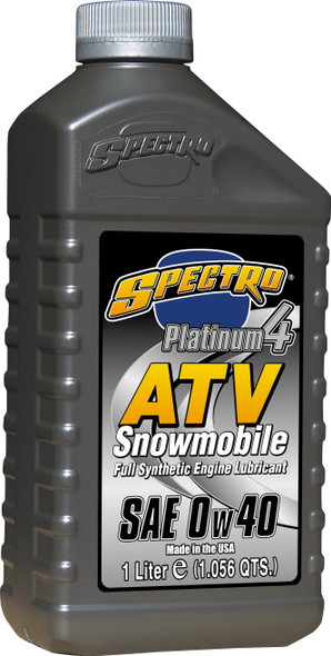 Spectro Platinum Atv/Utv/ Sno 4T 0W40 1 Lt 310287