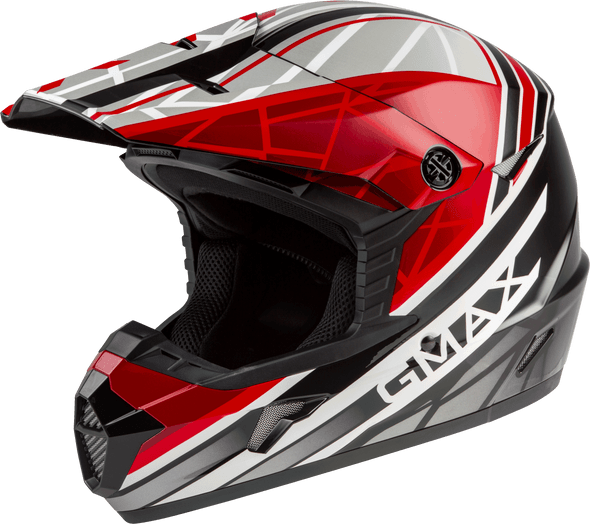 Gmax Youth Mx-46Y Off-Road Mega Helmet Black/Red/White Yl D3462022