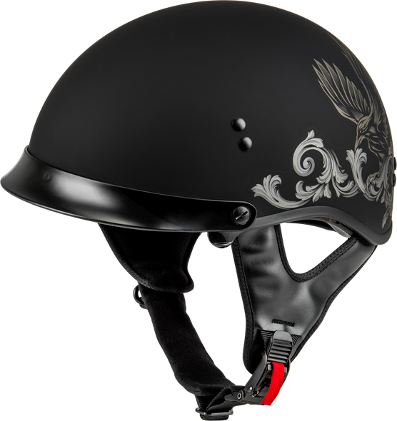 Gmax Hh-65 Corvus Helmet W/ Peak Matte Black/Tan Md H96510955