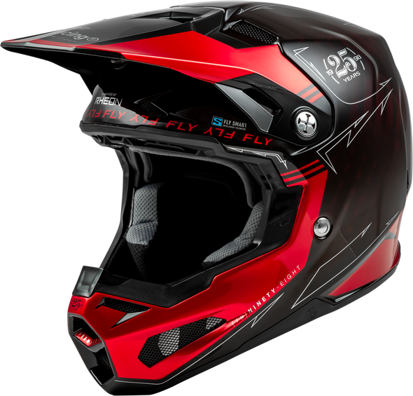 Fly Racing Formula S Carbon Legacy Helmet Red Carbon/Black Sm 73-4447S