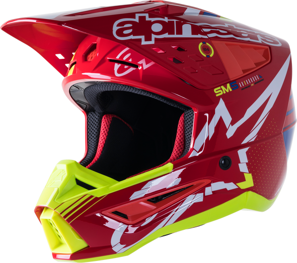 Alpinestars S-M5 Action Helmet Red/White/Yellow Xl 8306122-3325-Xl