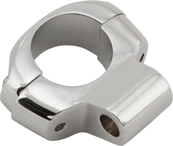 Harddrive Two Piece Adj Mounting Clamp Chrome 7/8"  1" Bar 60-0006