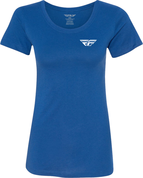 Fly Racing Women'S Fly Pulse Tee Blue Lg 356-0081L